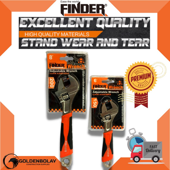 - Finder Handtools Adjustable Wrench 200mm/8