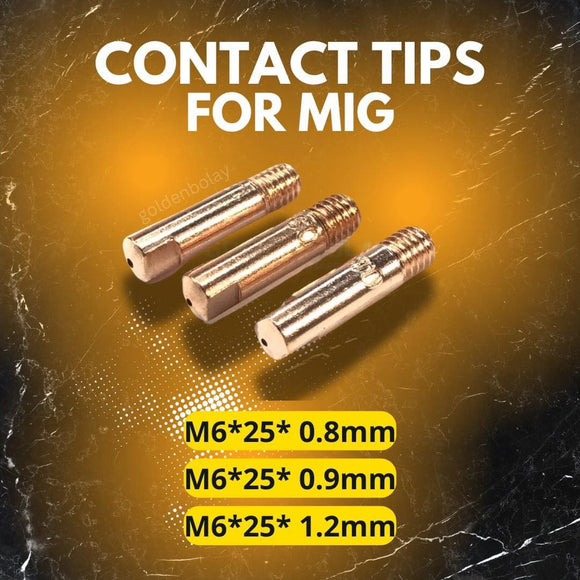 CONTACT TIPS FOR MIG (M6*25 : 0.8mm, 0.9mm, 1.2mm)