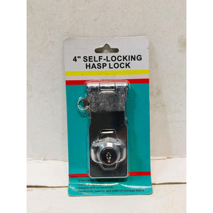 4" Self-Locking Hasp Lock