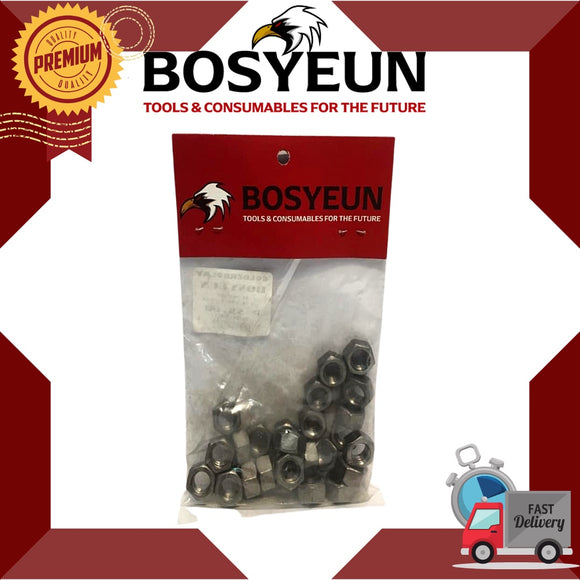 BOSYEUN - BI HEX NUT SIZE 3/8-16 TPI*H:8.2*S:14