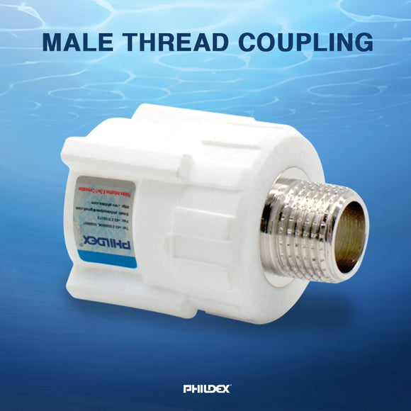 PHILDEX PPR- MALE THREAD COUPLING