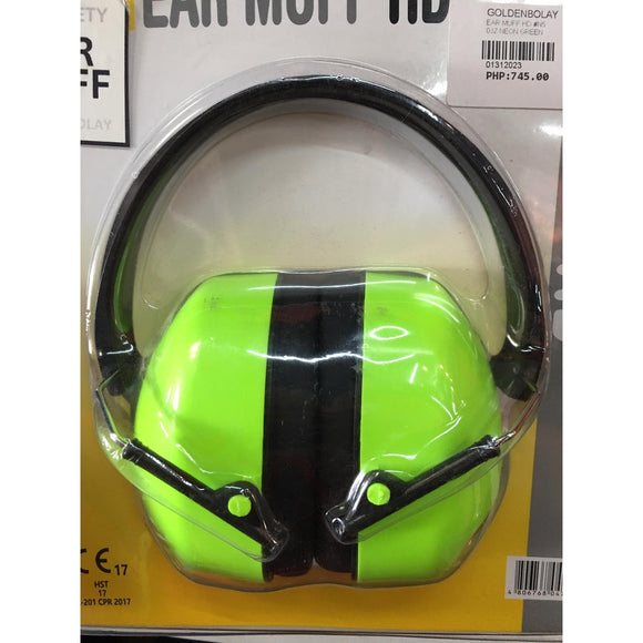 HD EAR MUFF/ EAR PROTECTION (NEON GREEN)