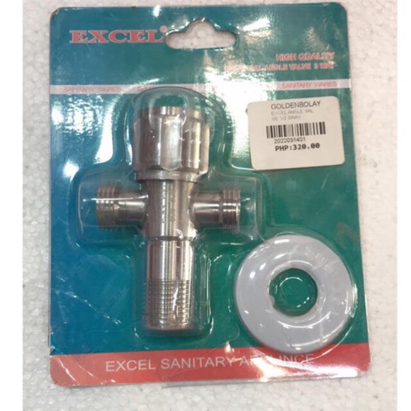 Excel angle valve 1/2 3way