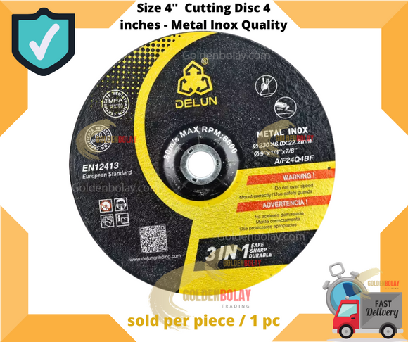 Branded Cutting Disc 4 inches - Metal Inox